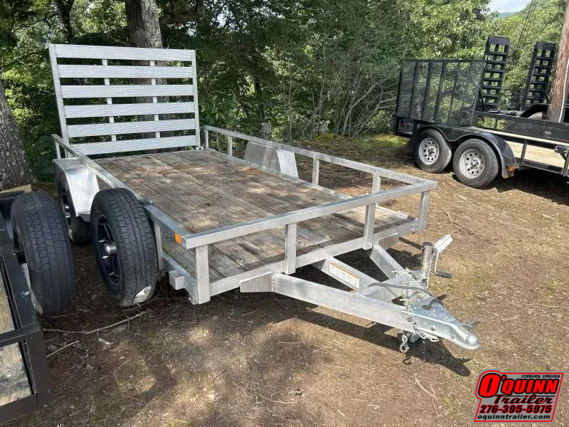 *used 2024* 6x12 aluminum single axle Utility Trailer