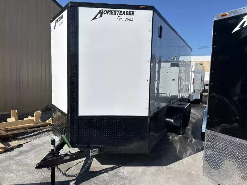 2026 Homesteader 7x16 BLACKOUT OHV Intrepid 1ft extra height spoiler Enclosed Cargo Trailer