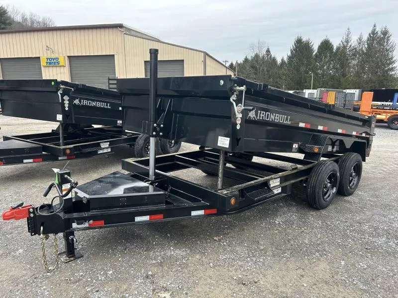 2026 Norstar IRONBULL SERIES 83x14 DTB 8Ton 8K Axles 17.5 Tires 7Ga Floor Telescope Dump Trailer