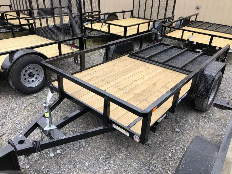 2025 Sure-Trac 5X10 Tube Top w/Gate single axle Utility Trailer