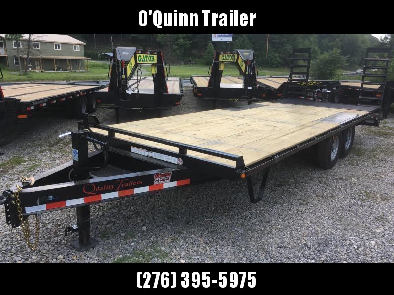 2022 Quality Trailers 22ft 7ton Pop up dove Deckover Pintle/Bumper pull Equipment Trailer 2022 Quality Trailers 22ft 7ton Pop up dove Deckover Pintle/Bumper pull Equipment Trailer