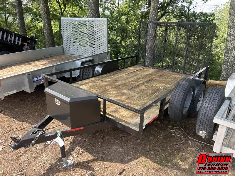 *used 2016* Hurst 6x10 single axle with gate Utility Trailer
