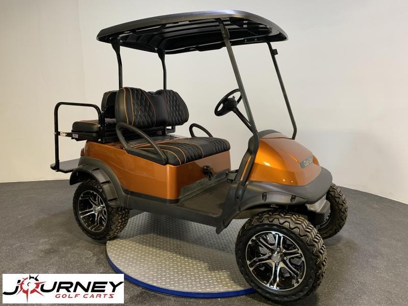 2015 Club Car Precedent Lifted 4 Passenger Custom Seats and Wheels Atomic Orange 2015 Club Car Precedent Lifted 4 Passenger Custom Seats and Wheels Atomic Orange