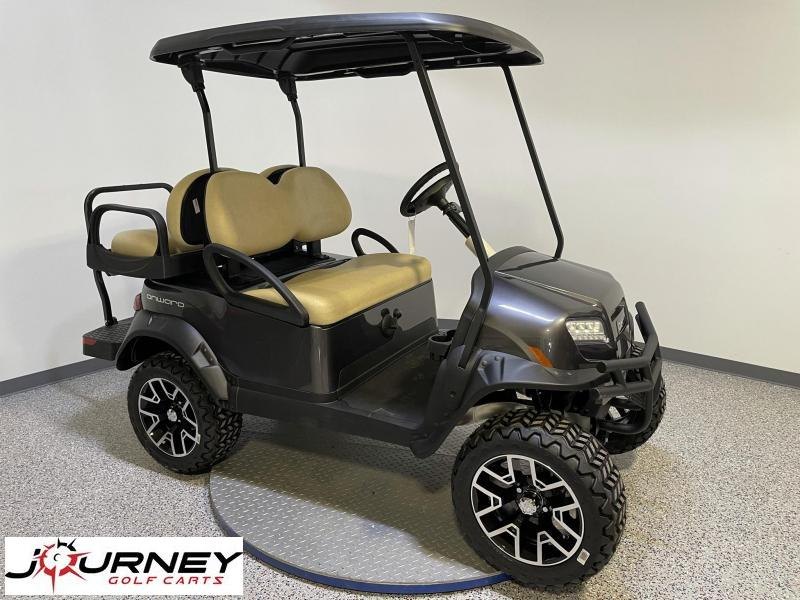 2022 Club Car Onward Metallic Midnight Silver 4 Passenger Lifted EFI Gas Golf Cart 2022 Club Car Onward Metallic Midnight Silver 4 Passenger Lifted EFI Gas Golf Cart