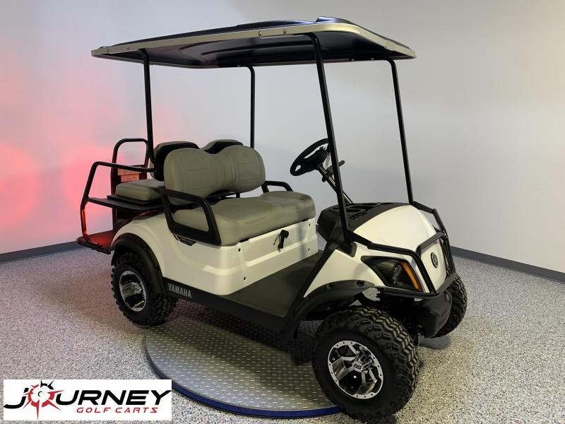 2021 Yamaha Drive 2 Glacier White Lifted 4 Passenger Quiet Tech Custom Wheels LED Upgraded Light Kit 2021 Yamaha Drive 2 Glacier White Lifted 4 Passenger Quiet Tech Custom Wheels LED Upgraded Light Kit