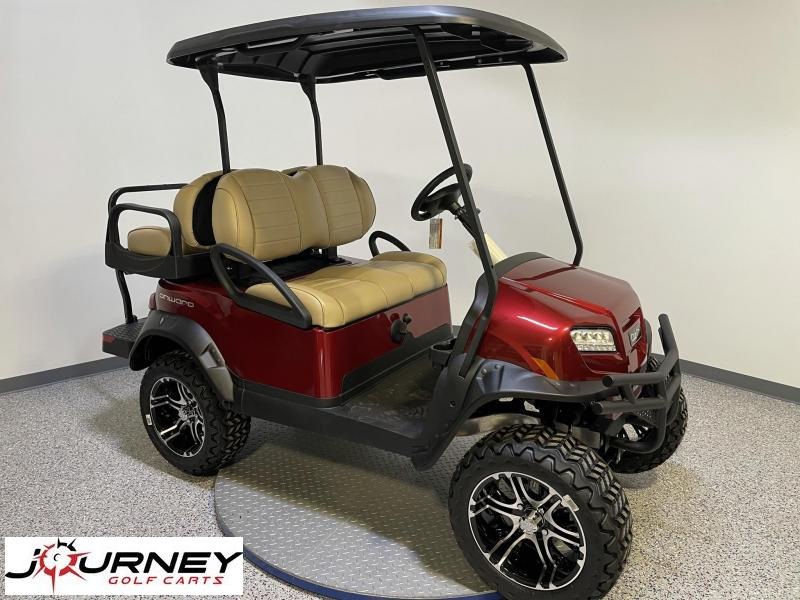 2022 Club Car Onward 4 Passenger Metallic Candy Apple Red Lifted EFI Gas Golf Cart 2022 Club Car Onward 4 Passenger Metallic Candy Apple Red Lifted EFI Gas Golf Cart