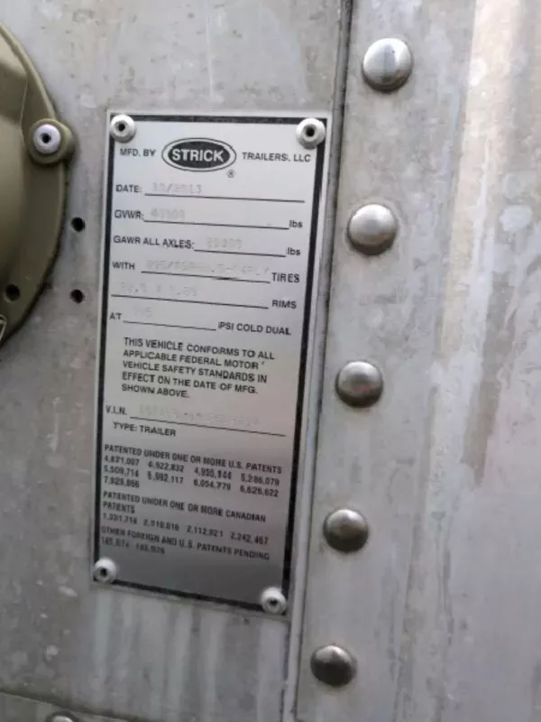 used Dry Van Semi Trailers Strick  for sale, in Wilkes Barre, PA Thumbnail 4