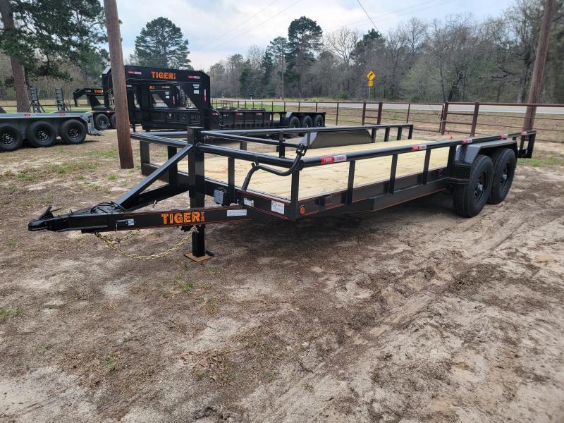 2023 Tiger 20' x 83" HD Pipe Top Equipment Trailer