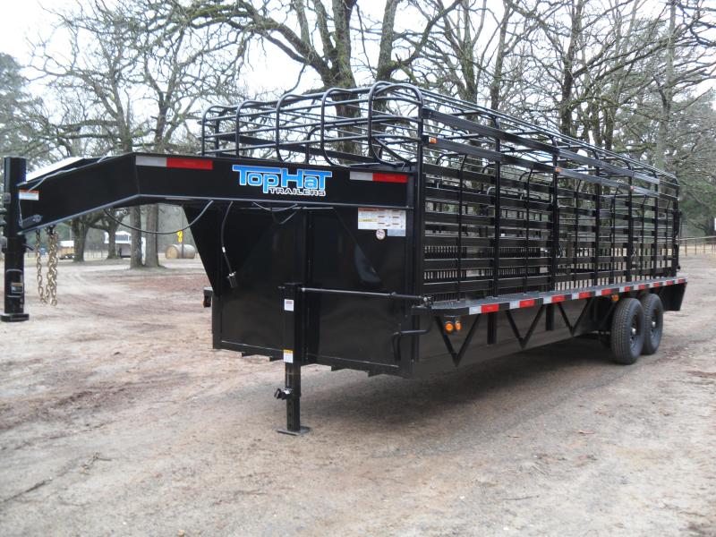2021 Top Hat Trailers 24' x 6'8" Bar Top Livestock Trailer 2021 Top Hat Trailers 24' x 6'8" Bar Top Livestock Trailer