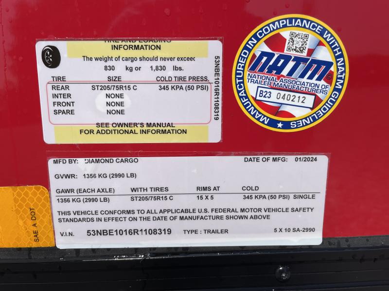 new Cargo (Enclosed) Trailers Diamond Cargo  for sale, in Columbia Station, OH Thumbnail 11