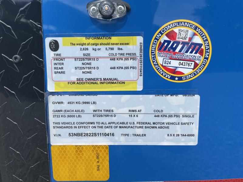 new Cargo (Enclosed) Trailers Diamond Cargo  for sale, in Columbia Station, OH Thumbnail 21