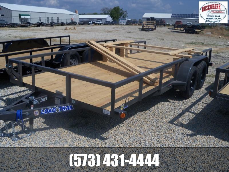 16X083 Load Trail Gray Utility Trailer Slide In Ramps UE8316032 16X083 Load Trail Gray Utility Trailer Slide In Ramps UE8316032