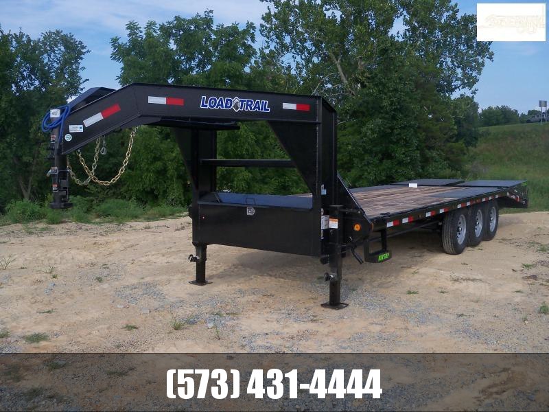 24X102 Load Trail Metallic Black Gooseneck With Max Ramps GS0224073 24X102 Load Trail Metallic Black Gooseneck With Max Ramps GS0224073
