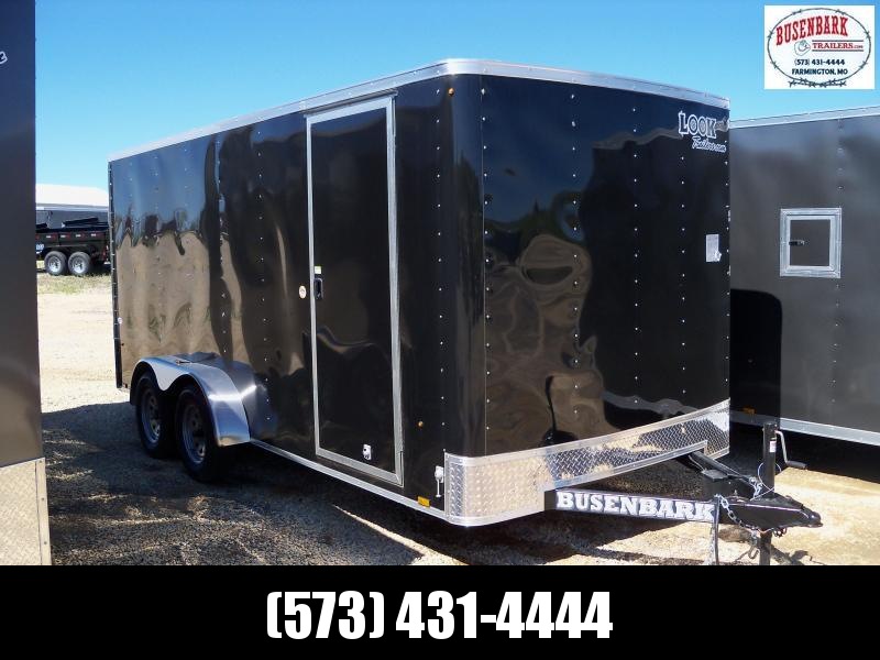 16X084 Look Black Enclosed Cargo Trailer STLC7X16TE2 16X084 Look Black Enclosed Cargo Trailer STLC7X16TE2