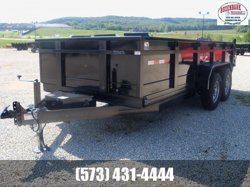 16X082 Busenbark Black Dump Trailer DT8216BR 16X082 Busenbark Black Dump Trailer DT8216BR