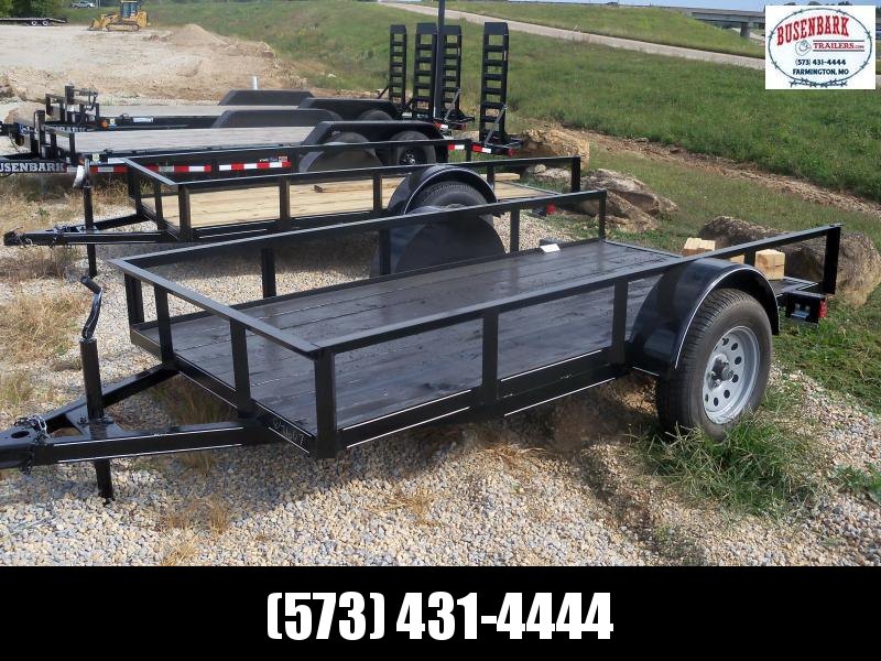 10X060 MEB Black Utility Trailer Non-Tilt 4' Mesh Gate UT6010 10X060 MEB Black Utility Trailer Non-Tilt 4' Mesh Gate UT6010