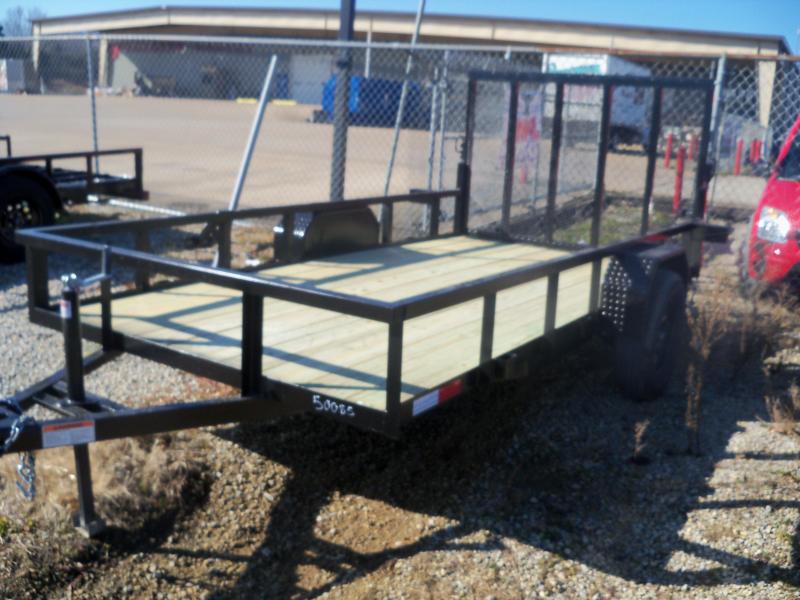 12X072 Black 3500LB SA Utility Trailer With Gate 12X072 Black 3500LB SA Utility Trailer With Gate