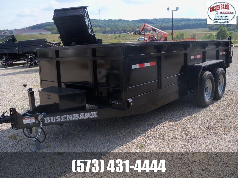 16X082 Busenbark Black Dump Trailer DT8216BR 16X082 Busenbark Black Dump Trailer DT8216BR