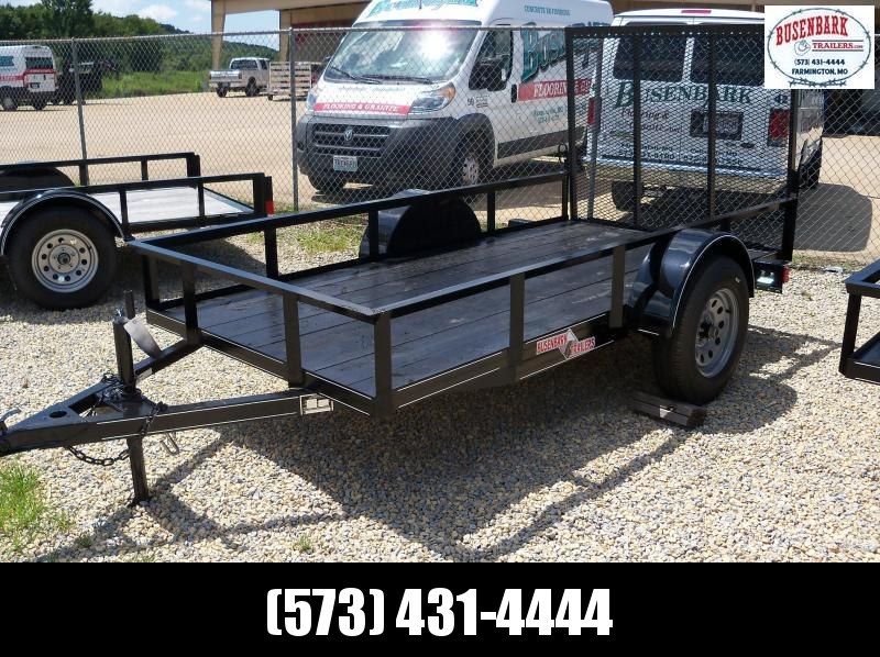 10X060 MEB Black Utility Trailer 4' Mesh Gate UT6010 10X060 MEB Black Utility Trailer 4' Mesh Gate UT6010