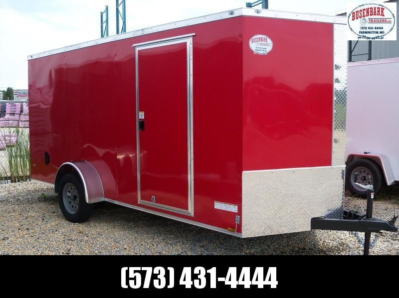 14x072 Anvil Red V-Nose 1 Axle Cargo Trailer AT6X14SA 14x072 Anvil Red V-Nose 1 Axle Cargo Trailer AT6X14SA