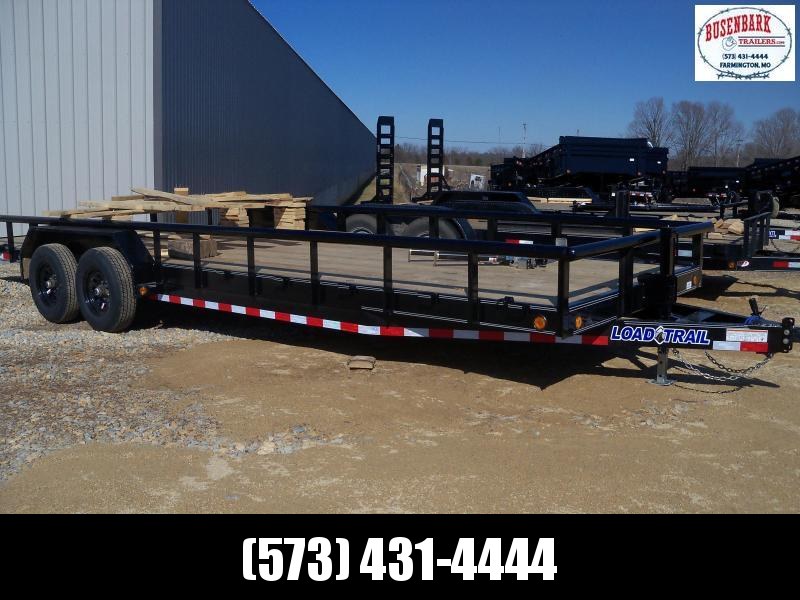 24X083 Load Trail Black Carhauler With Side Rails CS8324052 24X083 Load Trail Black Carhauler With Side Rails CS8324052