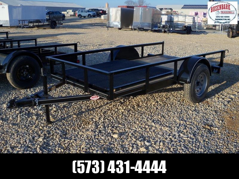 10X060 Busenbark Black Utility Trailer 4' Mesh Gate UT6010 10X060 Busenbark Black Utility Trailer 4' Mesh Gate UT6010