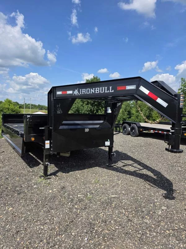 96" X 16' Tandem Axle Goose Neck Deckover Dump Trailer m3zDMmhmcknn