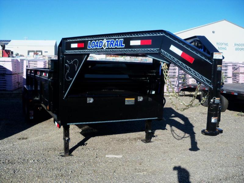 14x083 Load Trail Black Gooseneck Dump Trailer GD8314072SS 14x083 Load Trail Black Gooseneck Dump Trailer GD8314072SS