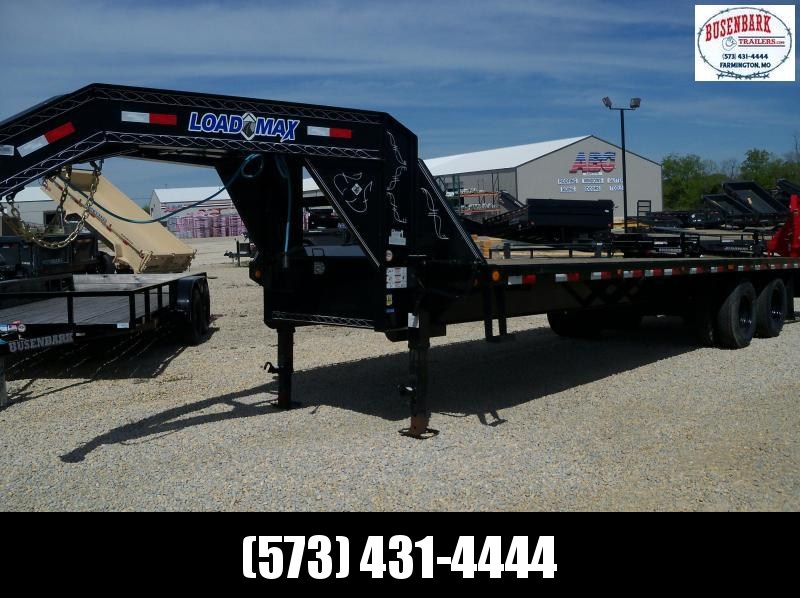 28X102 Load Trail Black Heavy Duty Gooseneck Flatbed Trailer GH0228102 28X102 Load Trail Black Heavy Duty Gooseneck Flatbed Trailer GH0228102