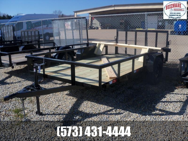 12X072 Busenbark Black Utility Trailer With Dovetail UT7212BR 12X072 Busenbark Black Utility Trailer With Dovetail UT7212BR