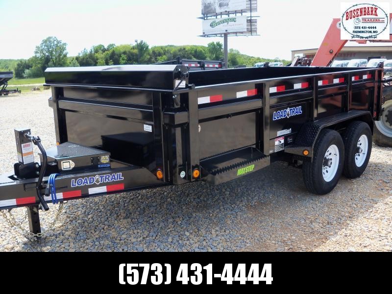 14X083 Load Trail Black Dump Trailer Slide In Ramps DT8314072 14X083 Load Trail Black Dump Trailer Slide In Ramps DT8314072