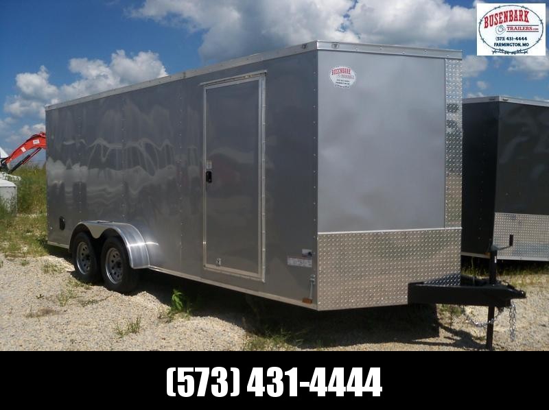18X084 Anvil Silver V-Nose Cargo Trailer AT7X18TA2 18X084 Anvil Silver V-Nose Cargo Trailer AT7X18TA2