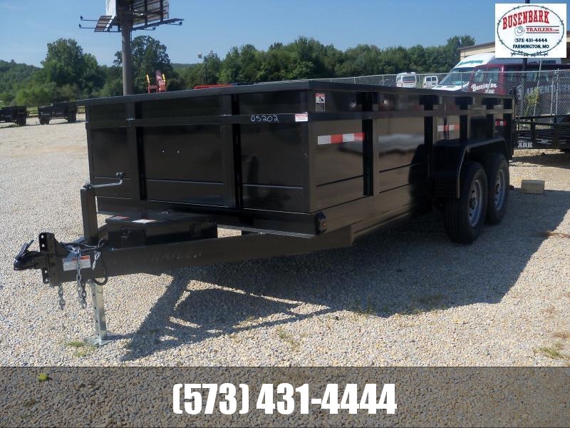 16X082 Busenbark Black Dump Trailer DT8216BR 16X082 Busenbark Black Dump Trailer DT8216BR