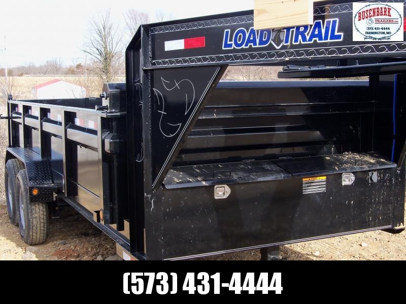 16X083 Load Trail Black Gooseneck Dump Trailer Slide In Ramps GD8316072 16X083 Load Trail Black Gooseneck Dump Trailer Slide In Ramps GD8316072