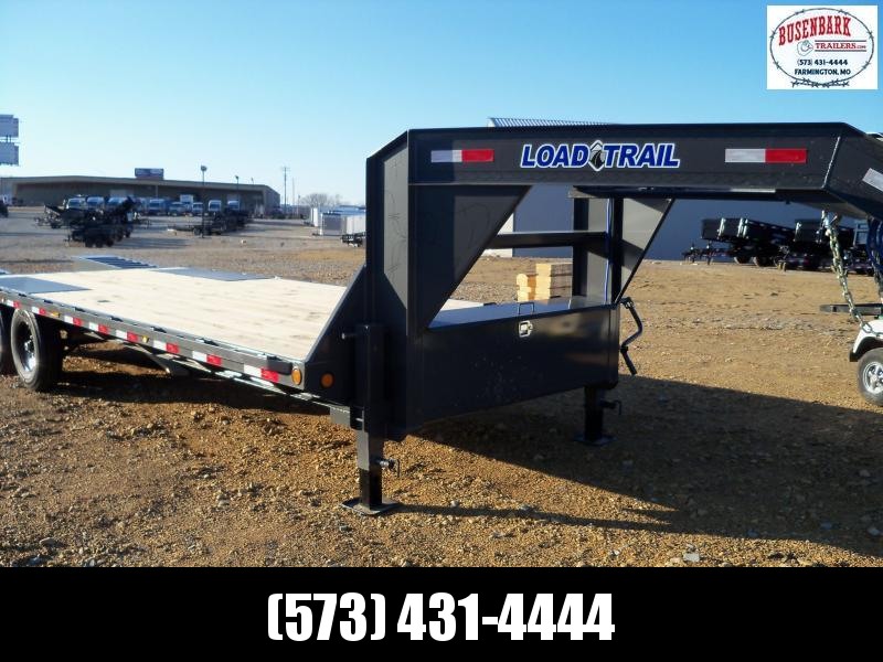 25X102 Load Trail Gray Gooseneck Flatbed Trailer GS0225072 25X102 Load Trail Gray Gooseneck Flatbed Trailer GS0225072
