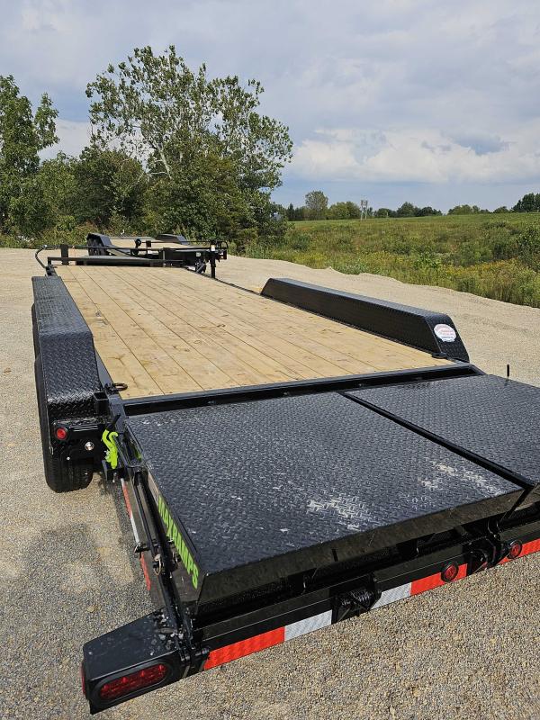 83" X 24' Triple Axle Car Hauler Trailer Busenbark Trailers Load