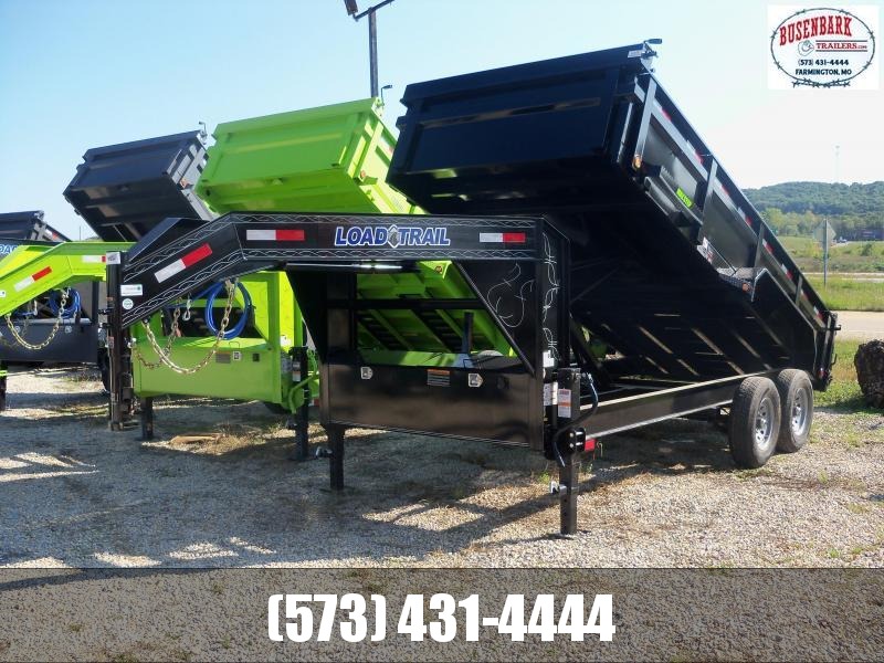 16X083 Load Trail Black Gooseneck Dump Trailer Slide In Ramps GD8316072 16X083 Load Trail Black Gooseneck Dump Trailer Slide In Ramps GD8316072