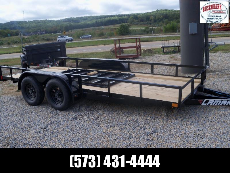 16X077 Lamar Black Utility Trailer 4' Spring Assisted Gate UT771623 16X077 Lamar Black Utility Trailer 4' Spring Assisted Gate UT771623