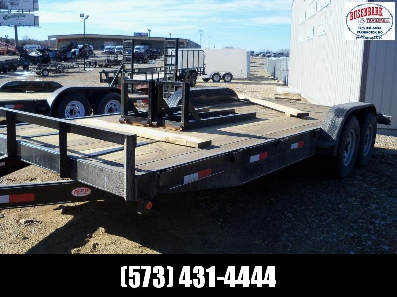 20X083 Busenbark Black Flatbed Trailer Extra Wide Dovetail Fold Up Ramps FB8320 20X083 Busenbark Black Flatbed Trailer Extra Wide Dovetail Fold Up Ramps FB8320