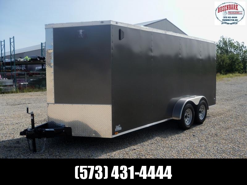 16x084 Anvil Charcoal V-Nose Cargo Trailer AT7X16TA2 16x084 Anvil Charcoal V-Nose Cargo Trailer AT7X16TA2