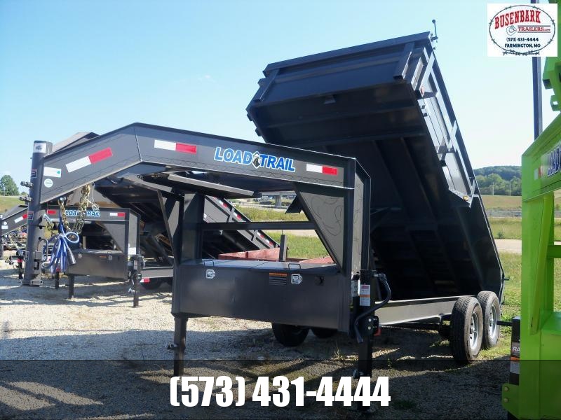 14X083 Load Trail Gray Gooseneck Dump Trailer Slide In Ramps GD8314072 14X083 Load Trail Gray Gooseneck Dump Trailer Slide In Ramps GD8314072