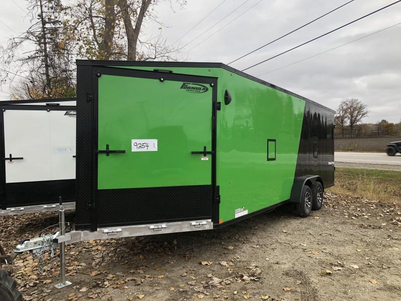 7 x 27 - 4 Place Formula All Aluminum Enclosed Snowmobile Trailer with extra height 7 x 27 - 4 Place Formula All Aluminum Enclosed Snowmobile Trailer with extra height