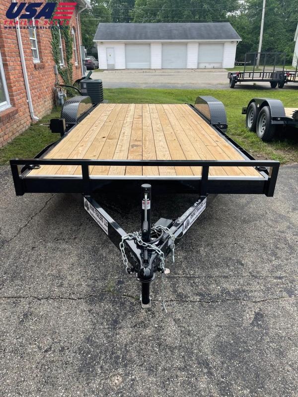18ft RHINO Tandem WOOD DECK CAR HAULER Trailer - 2 Axle Brake 18ft RHINO Tandem WOOD DECK CAR HAULER Trailer - 2 Axle Brake
