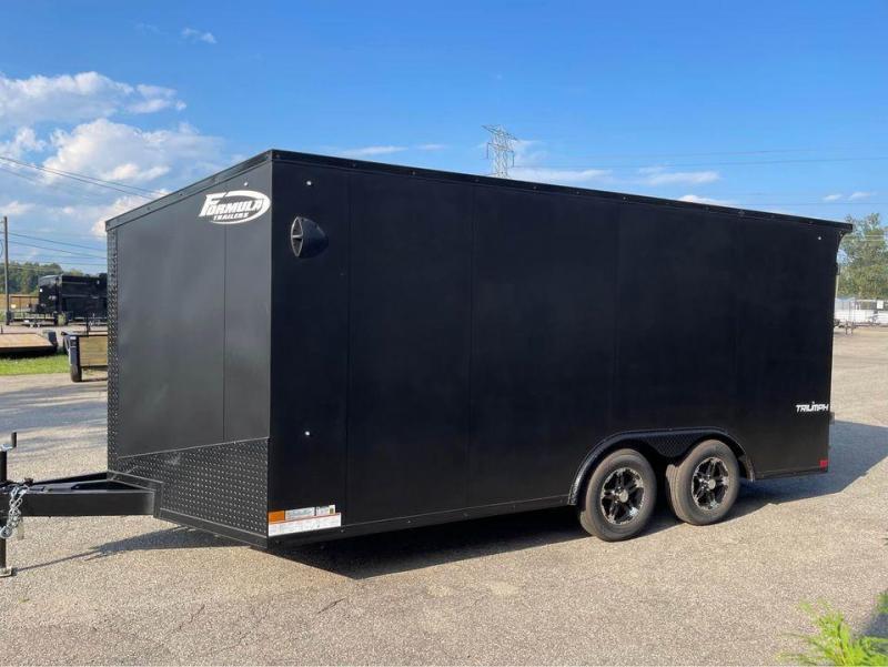 8.5 X 16 - 7000 GVW ENCLOSED V-NOSE CAR HAULER TRAILER 8.5 X 16 - 7000 GVW ENCLOSED V-NOSE CAR HAULER TRAILER
