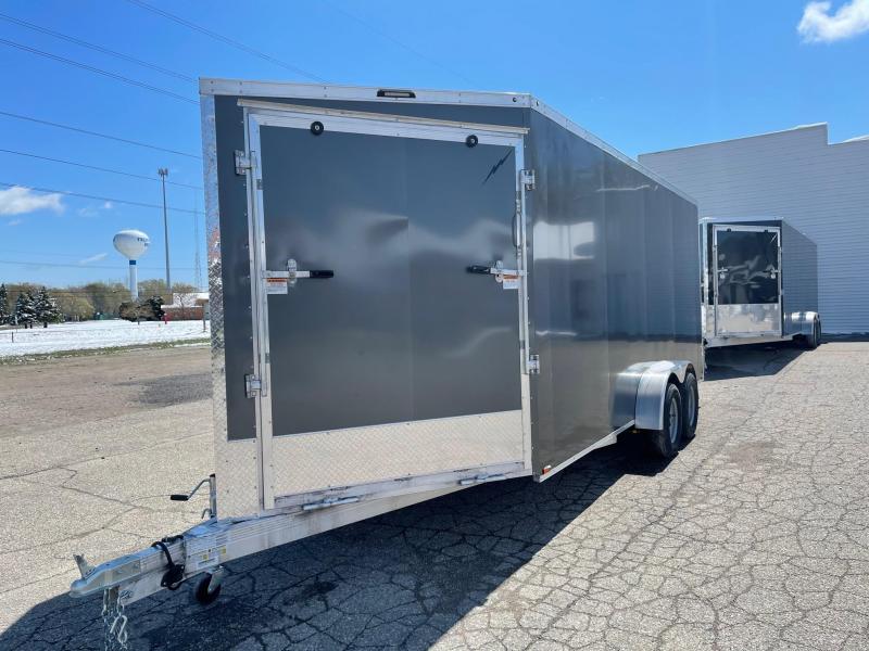 New 7 X 23 3 - Place Enclosed Snowmobile Cargo Trailer with Extra Height New 7 X 23 3 - Place Enclosed Snowmobile Cargo Trailer with Extra Height