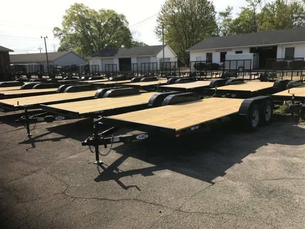 20ft Wood Deck Car Hauler Trailer w/ 2 Axle Brake (LIMITED SUPPLY)) 20ft Wood Deck Car Hauler Trailer w/ 2 Axle Brake (LIMITED SUPPLY))