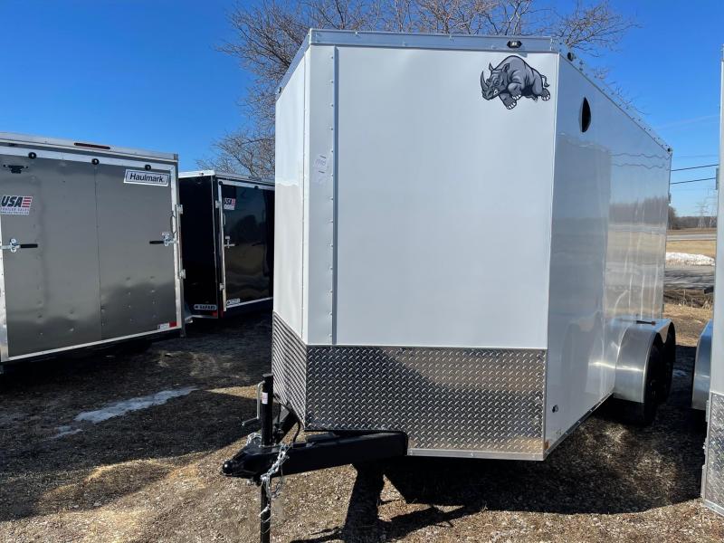 7 x 14 Rhino Safari - Enclosed Trailer - w/ Ramp Door 10,000 GVW 7ft Interior 7 x 14 Rhino Safari - Enclosed Trailer - w/ Ramp Door 10,000 GVW 7ft Interior