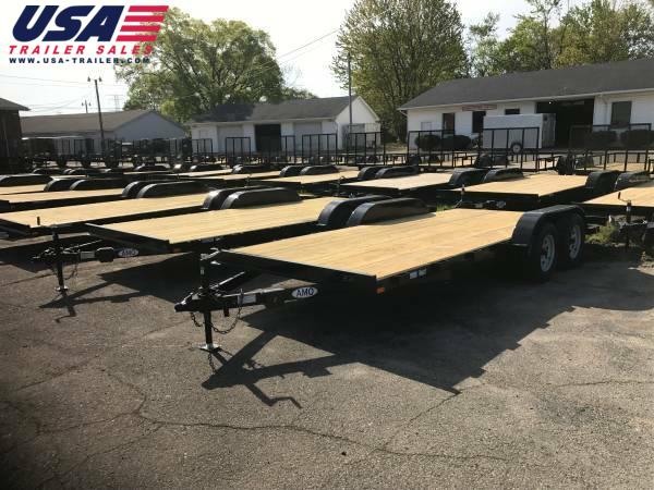 20ft Wood Deck Car Hauler Trailer w/ 1 Axle Brake (LIMITED SUPPLY)) 20ft Wood Deck Car Hauler Trailer w/ 1 Axle Brake (LIMITED SUPPLY))
