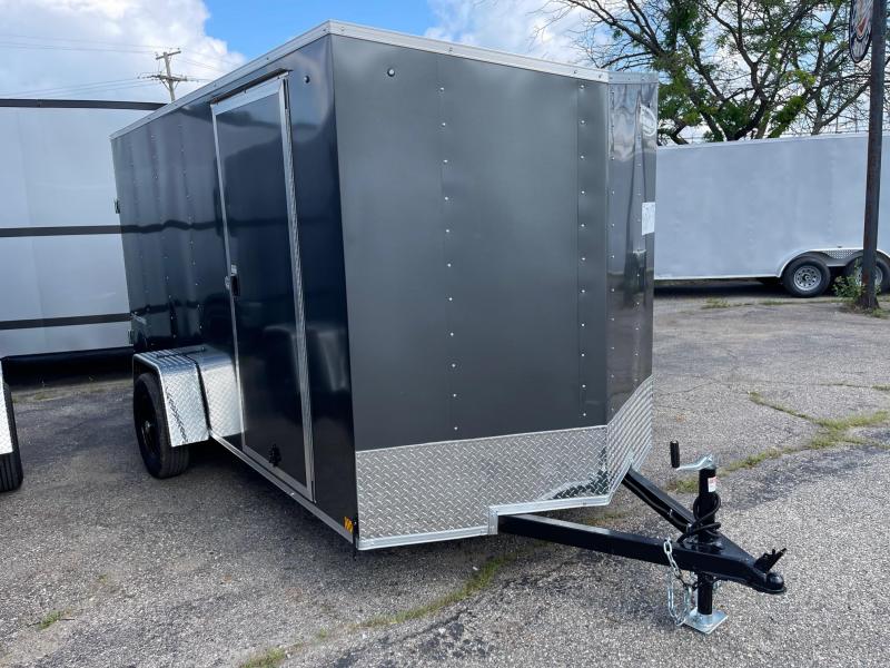 6 X 12 Enclosed V-Nose Trailer W - Ramp Door 6 X 12 Enclosed V-Nose Trailer W - Ramp Door