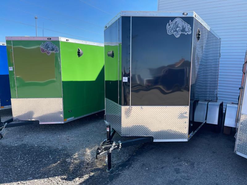 6x10 Rhino CUB Enclosed Trailer - w/ Ramp Door EXTRA HEIGHT 6x10 Rhino CUB Enclosed Trailer - w/ Ramp Door EXTRA HEIGHT